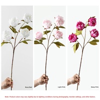 Bouquet de fleurs artificielles en soie blanches, vente en gros d'usine, idéal pour la décoration de mariage, de maison ou de bureau