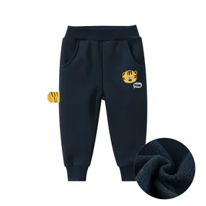 Roupas Para Crianças Calças Tigre Bordadas Dinâmicas Calças De Veludo Calças Menino Roupas Infantis Calças Atacado Para Criança