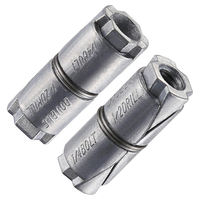 Ancres de fixation en alliage de zinc à double expansion 1/4x1-1/4, plaquées zinc, résistance à la cisaillement de 5000 lb pour maçonnerie, béton, brique