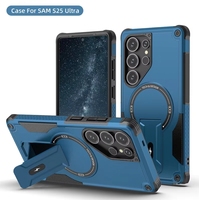 Pour Samsung pour Galaxy S24 Plus Ultra A35 5G A14 A36 A56 étui de protection magnétique pour téléphone poignée de téléphone pour Samsung A14 A15 S23 S35