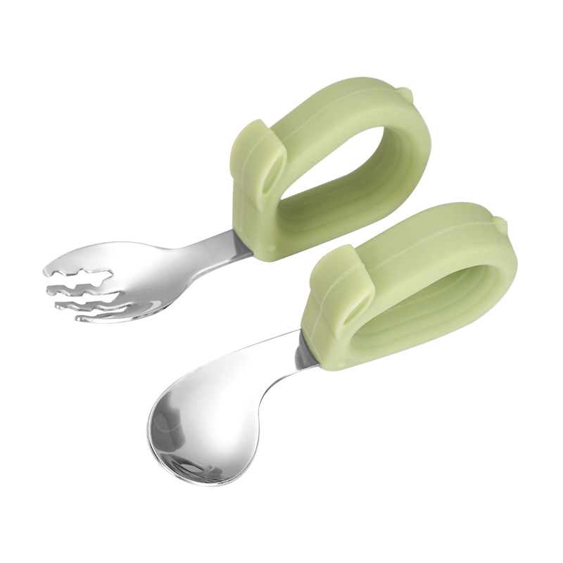 Curved Spoon & Fork Set