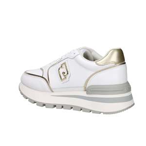 Zapatillas Liu Jo Donna Amazing 25 Nero con Detalles en Blanco y Dorado, Estilo Deportivo y a la Moda - Product Image 3