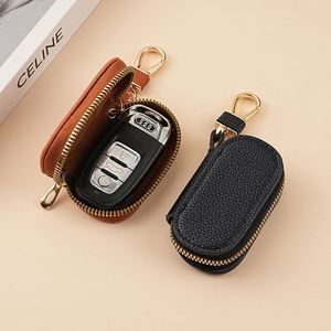 Sac étanche en PU de style coréen pour homme et femme, housse de protection universelle pour voiture avec fermeture éclair et porte-clés - Product Image 4