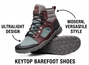 Zapatos altos de invierno para hombre, Zapatos Descalzos, zapatos informales con punta ancha, con cordones, botas de desierto, botas descalzas - Product Image 6