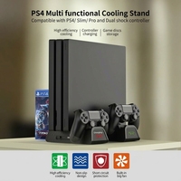 Station de refroidissement et de charge multifonctionnelle DOBE TP4-882C pour PS4 Slim Pro, support de refroidissement pour manette PS4, accessoire en gros