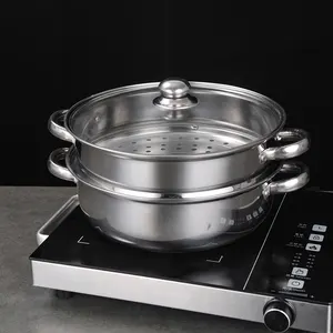 家用炊具多功能蒸锅厨房不锈钢蒸锅汤锅