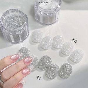 <span class=keywords><strong>Poudre</strong></span> de <span class=keywords><strong>sucre</strong></span> pour ongles en diamant scintillant argenté blanc 3g/5g, paillettes réfléchissantes, cristaux de fée, <span class=keywords><strong>poudre</strong></span> de <span class=keywords><strong>sucre</strong></span> pour ongles holographique, conseils de manucure - Product Image 3