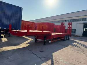 LUEN Haute Qualité 3 Axels 60ton Lowboy Excavator Transport Semi Remorque Camions de LUEN AUTO - Product Image 5