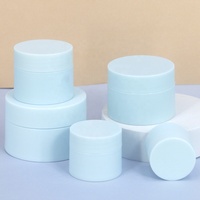 Pot cosmétique en plastique vide, pot de soin de la peau, luxe léger, gommage portable, pot de crème pour le visage de voyage avec couvercle, emballage cosmétique en plastique