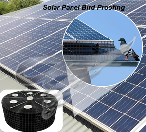 ピジョンガードソーラーパネルキット8インチ304 SS PVC/エポキシソーラーメッシュアンチピジョン破片ブロックフラット傾斜フェンス用トレリスゲート - Product Image 4