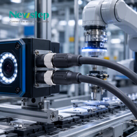 Cable Industrial M12 con Codificación A de 5 Pines Macho a Hembra, Cable de Sensor Circular SFTP con Doble Blindaje IP67 IP68 a Prueba de Agua