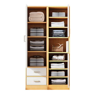 Armario de Almacenamiento de Ropa de Gran Capacidad, Personalizado, de Tablero Sintético, Estanterías de Madera, Librerías, Armarios para Dormitorio y Sala de Estar - Product Image 5