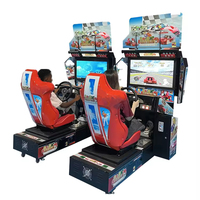 Simulateur de course automobile Jiaxin Outrun 32 à monnayeur avec support anglais et garantie de 12 mois à vendre