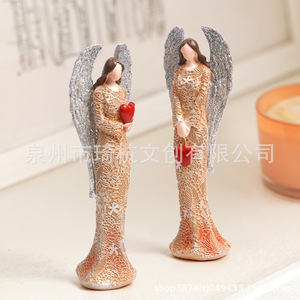 Figuras de Ángeles de Resina, Estilo Nórdico, Decoración para el Hogar, Sala de Estar, Dormitorio, Escritorio, Artesanía Artística, Regalo Decorativo - Product Image 4