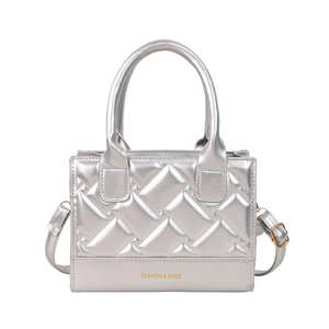 กระเป๋าสะพายไหล่ PU ประดับเพชรคุณภาพสูงสำหรับผู้หญิง กระเป๋าถือผู้หญิงแฟชั่นใหม่ - Product Image 3