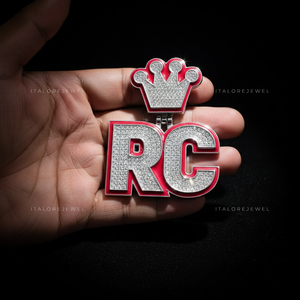 จี้ตัวอักษร RC มอยส์ซาไนต์ เงินแท้ 925 ชุบทอง ดีไซน์ฮิปฮอป สำหรับงานปาร์ตี้ เครื่องประดับแฟชั่นทันสมัย ของขวัญสุดเก๋ - Product Image 4