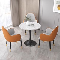 Rock Board Petite table basse Deux chaises Combinaison pour réception d'affaires Négociation Balcon Petit appartement Restaurant Ensembles