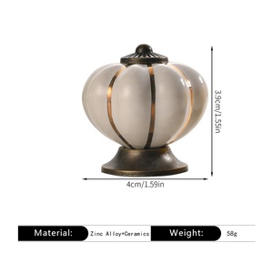 Keramik Regenbogen Kürbis Cartoon Pastoral Klassische Elegante Traditionelle Griff-Möbel Hardware für Schränke Kommode Hotel Verwendung - Product Image 6