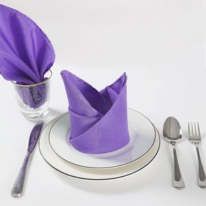 Servilletas de Tela Reutilizables al por Mayor, 100% Poliéster, Blancas, para Hotel, Boda, Restaurante, Servilletas de Mesa para Cena - Product Image 4