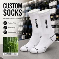 Chaussettes de sport respirantes en maille unisexe de bonne qualité, chaussettes de course personnalisées, chaussettes de sport en fibre de bambou pour adultes