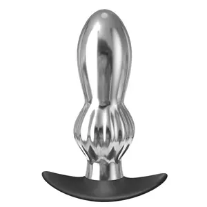 Bouchon <span class=keywords><strong>anal</strong></span> vibrant en métal charge magnétique cour arrière expansion du point G masseur de prostate masculin masturbation produits pour adultes - Product Image 1