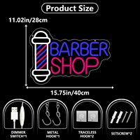 Enseigne néon LED en acrylique pour salon de coiffure et barbier, avec fonction de gradation, pour vitrine de magasin, décoration murale, cadeaux pour salons de beauté