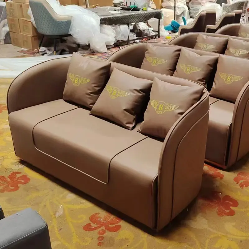 1.3 mét chiều dài phòng khách sofa da mặt với chân sắt chất lượng đáng tin cậy và đứng trước Thử Thách của thời gian hậu hiện đại