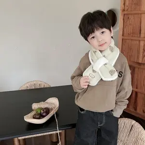 <span class=keywords><strong>Bébé</strong></span> garder au chaud écharpe enfant ours motif écharpe cou avec velours épaississement plus chaud <span class=keywords><strong>Snood</strong></span> 2024 nouveaux vêtements d'hiver pour enfants - Product Image 3