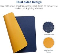 Tapis de bureau pour ordinateur portable, tapis de souris en cuir imperméable et antidérapant, tapis de clavier, tapis d'écriture pour la maison et le bureau