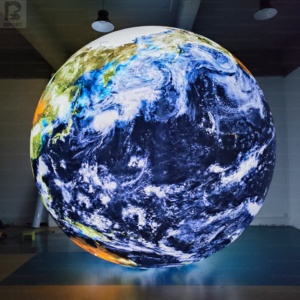 Globe terrestre géant gonflable en PVC de 2m, 3m, 4m, hermétique, avec logo personnalisé, grand globe terrestre gonflable avec éclairage LED - Product Image 6