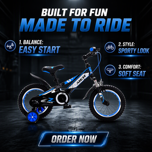 Nuova Bicicletta Importata da 12 Pollici per Ragazzi / Bici Cinese per Bambini per Gare / Bicicletta Cinese in Acciaio ad Alto Tenore di Carbonio - Product Image 4