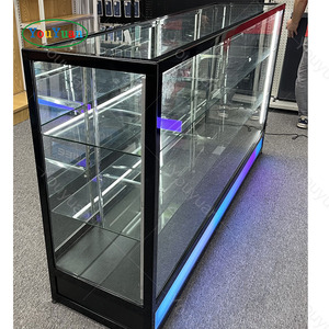 ตู้โชว์กระจกนิรภัยอลูมิเนียมบานเลื่อนแบบมีไฟ LED จากโรงงานโดยตรง สำหรับร้านค้าปลีก ราคาดี - Product Image 6