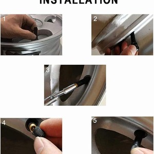 Valve de pneu tubeless TR413 en cuivre et caoutchouc pour remplacement et réparation, type American Mouth - Product Image 4