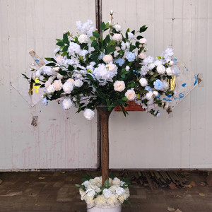 Árbol decorativo <span class=keywords><strong>de</strong></span> bonsái <span class=keywords><strong>de</strong></span> flor <span class=keywords><strong>de</strong></span> <span class=keywords><strong>cerezo</strong></span> iluminado japonés <span class=keywords><strong>de</strong></span> plástico falso artificial grande para exteriores - Product Image 2