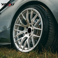 YAGU 359M 5x120 19x9J 19x10J Hyper Silver Forged Performance Wheels untuk BMW M1 E46 M3 E90 F30 Z4 M E85 E86 E60 M5 E63 M6