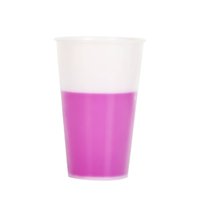 Gelas Plastik Pengubah Warna 12oz 360 ml, Gelas Minum Custom Logo, Gelas Stadion, Souvenir Pesta Pernikahan