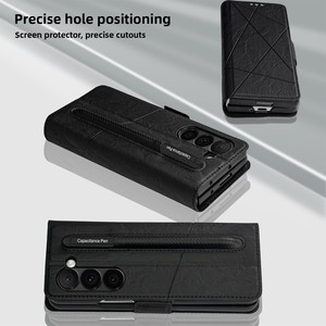 Étui de protection pliable pour Samsung Z Fold 6, compatible transfrontalier, antichute, avec emplacement pour stylet et porte-cartes - Product Image 3