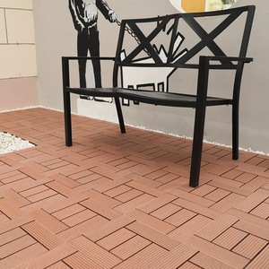 Không thấm nước trang trí nội thất WPC Laminate Composite sàn gỗ nổi sàn <span class=keywords><strong>DIY</strong></span> decking ngoài trời gạch lát sàn - Product Image 6