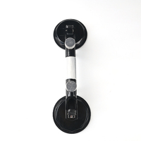 Placa de Succión de Vidrio con Ventosas de Goma de Doble Agarre para Bricolaje, 123 mm, Aleación de Aluminio