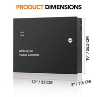 Système de contrôle d'accès cloud Web TCP/IP pour 2 portes avec alimentation et boîtier métallique en fer noir, prise en charge OEM ODM
