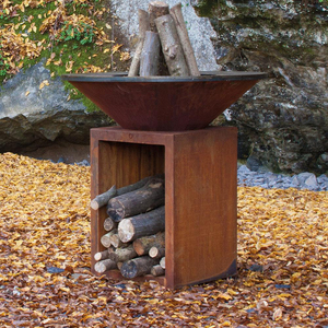 Griglie per barbecue da esterno di grandi dimensioni griglia per barbecue a carbone per impieghi gravosi con griglia in legno - Product Image 5