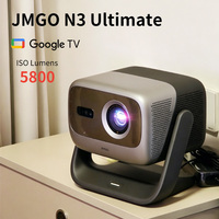 Projecteur laser triple 4K ultime JMGO N3 avec Google TV, 5800 lumens ISO, pour cinéma maison intelligent, mise au point automatique intégrée