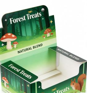 Custom Eco-Friendly Recyclable Matte <b>Foldable</b> Corrugated Paper Display <b>Boxes</b> Embossing UV Coating Supermarket Shelf Ready Food - Product Image 4