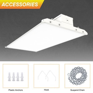 <b>LED</b> Linear High Bay <b>Light</b> 300/225/160W 4FT 45000LM 0-10V Dimmable Adjustable High Bay <b>LED</b> Shop <b>Lights</b> Lighting Fixtures - Product Image 5