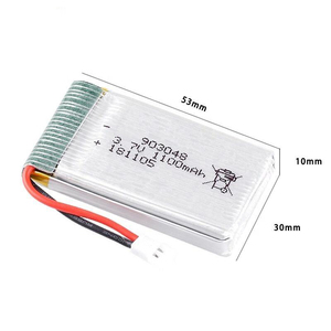 Hohe Entladung bewertung 903048 3,7 V 1000mAh 1100mAh 25C Li-Ionen-RC-Hubschrauber batterie Für Quadcopter Drone <span class=keywords><strong>X5SW</strong></span> - Product Image 2