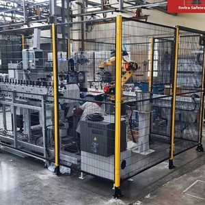 OSHA tuân thủ khu vực làm việc chia kích thước tùy chỉnh hàng rào an toàn hàng rào 1.5m hàng rào khung sắt - Product Image 4