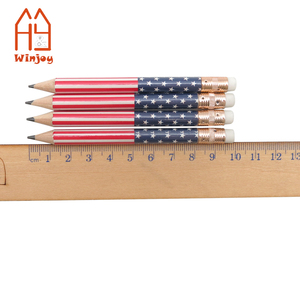 36 Lápices De Madera Con Bandera De Estados Unidos - Lápices Patriotas Para Escuela, Oficina Y Fiestas 4 De Julio
