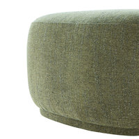 26.5 ''tabouret ottoman triangulaire tapisserie d'ameublement en lin de luxe Base en bois moderne en plastique pour la maison salon salle à manger utilisation de l'entrepôt