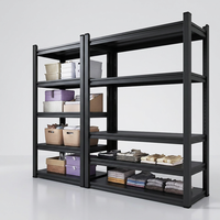 Étagère de rangement métallique réglable sans boulons en acier de 100 kg à 5 niveaux pour garage, entrepôt, cuisine, garde-manger - Vente en gros