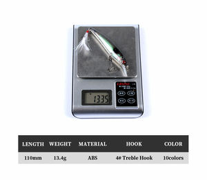 <span class=keywords><strong>Leurre</strong></span> de pêche flottant Luya 10cm/9g avec perles, <span class=keywords><strong>imitation</strong></span> de <span class=keywords><strong>vairon</strong></span>, pour poissons d'eau salée, brochet, carpe - Vente transfrontalière - Product Image 5